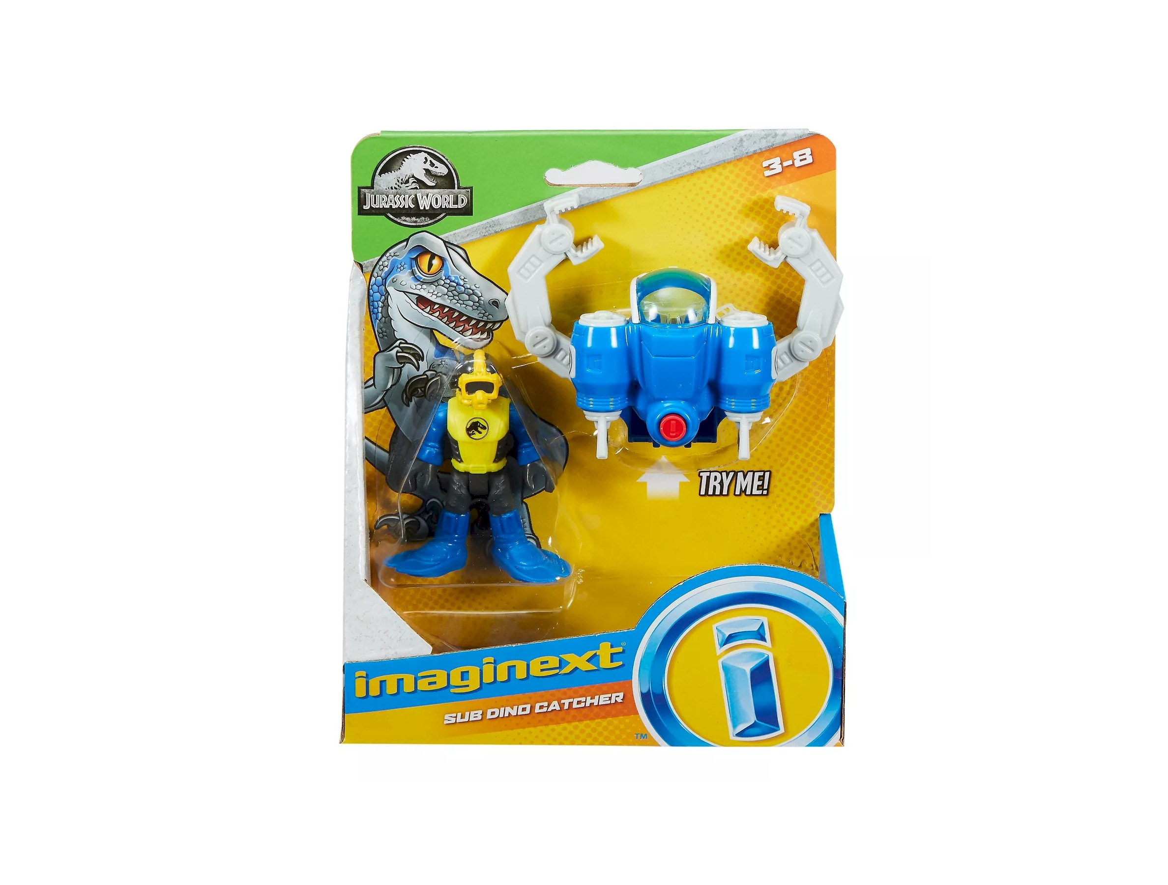 Imaginext Jurassic World Sub Dino Catcher Action Figure Playset for sale online 