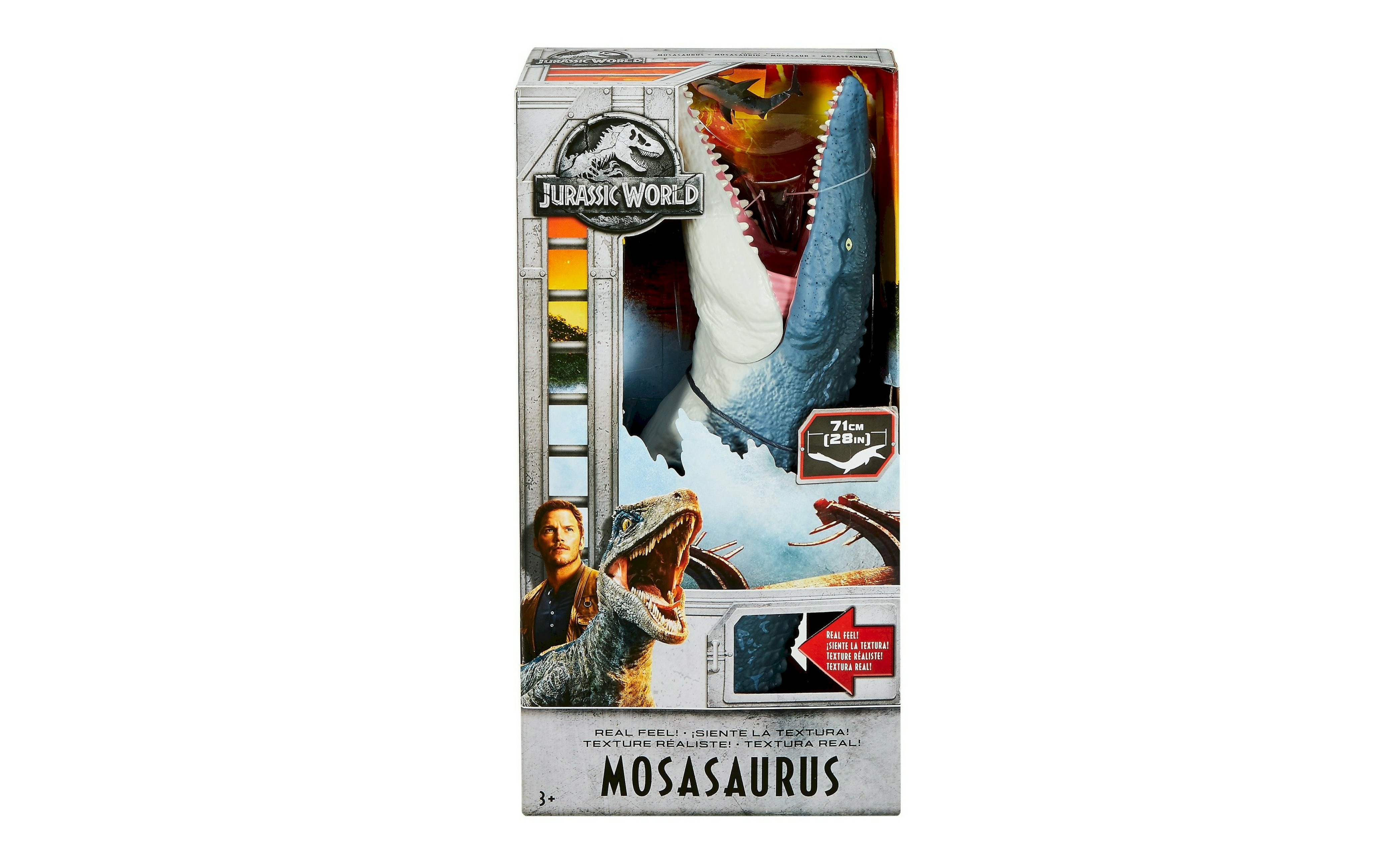Jurassic World Fallen Kingdom Real Feel textured skin Mosasaurus Figure 2018 