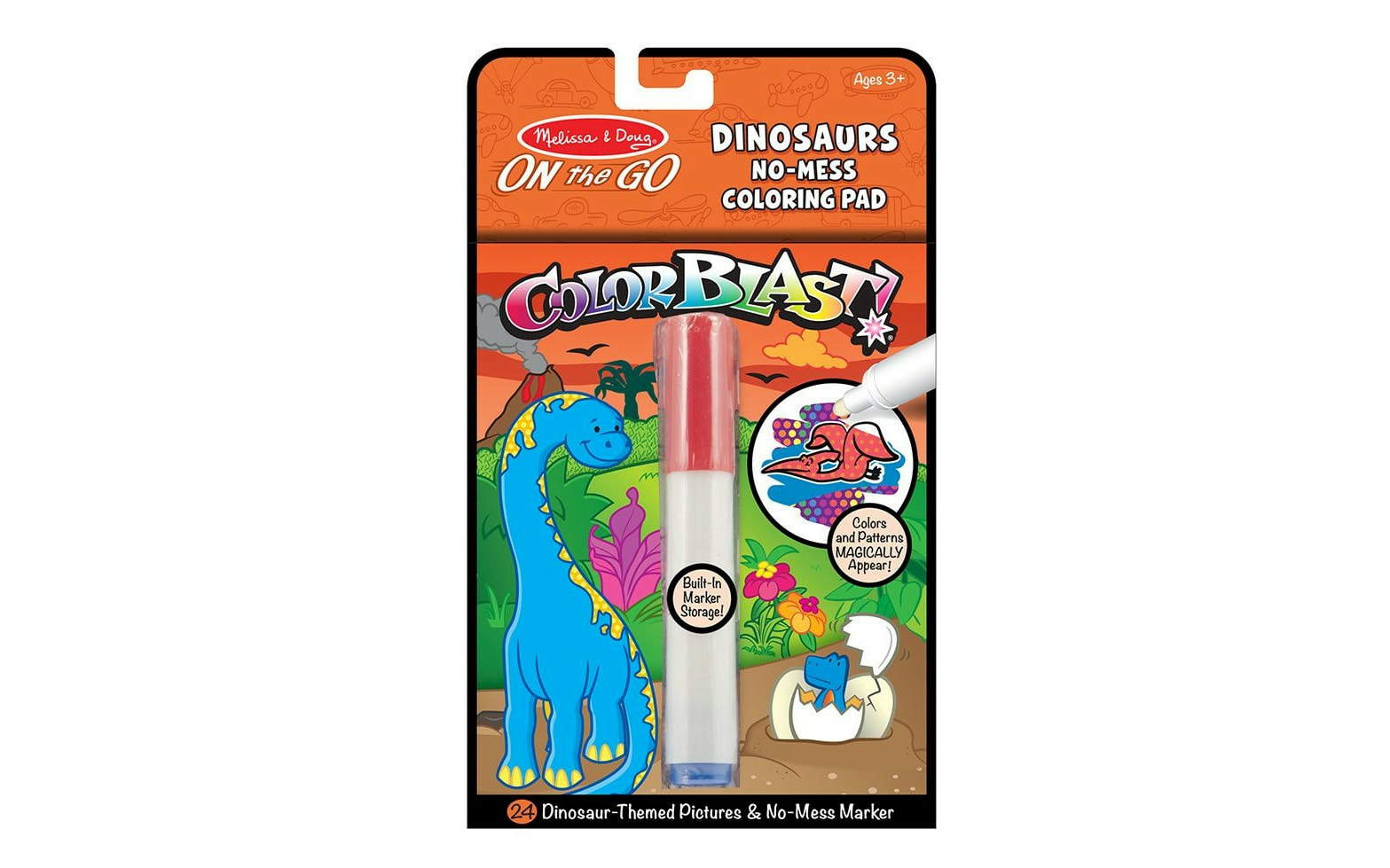 ColorBlast No-Mess Dinosaur Coloring Pad - Melissa & Doug